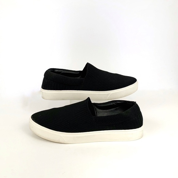 Aldo Shoes - Aldo Women's Black Knit Platform Slip On Sneakers